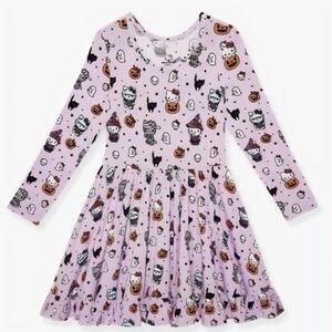 Posh Peanut Hello Kitty Monsters Ruffled Twirl Dress 3T/4T NWT
